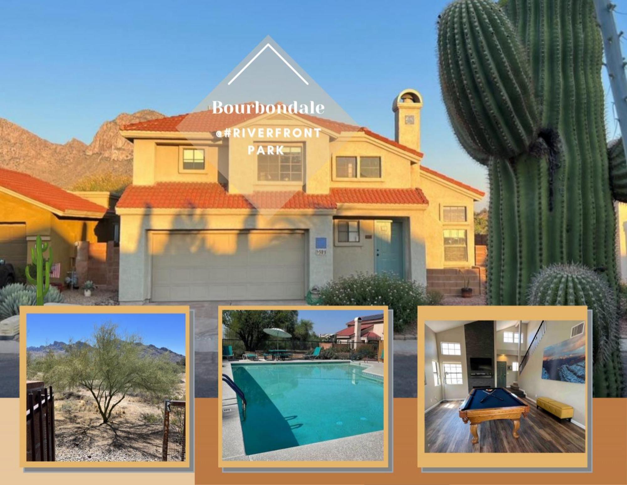Private Home - Billiards, Mountain Views, Private Desert Access, Hoa Pool & Spa, Bbq, At Lambert Park - Bourbondale 투산 외부 사진